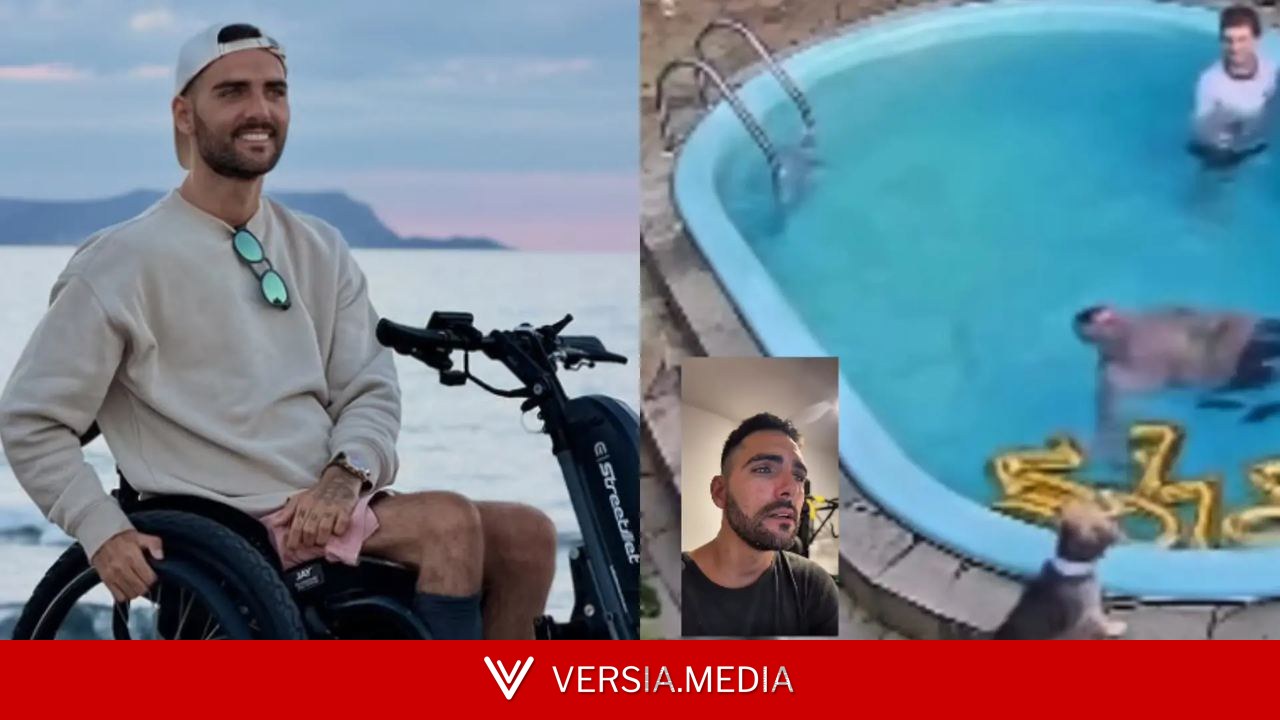 Ander Arteagabeitia, el 'influencer' que quedó parapléjico tras tirarse a la piscina, comparte imágenes del accidente: 