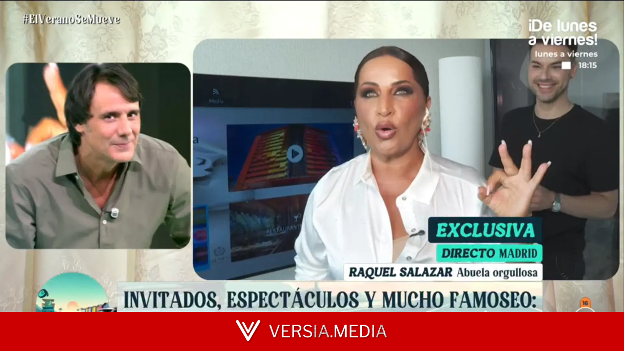 Raquel Salazar, desbordada ante el bautizo de su nieto: 