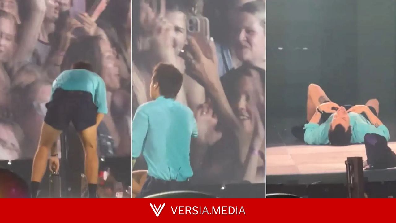 Alarma entre los fans de Harry Styles: el cantante se atraganta y se desploma en un concierto en plena ola de calor en Londres