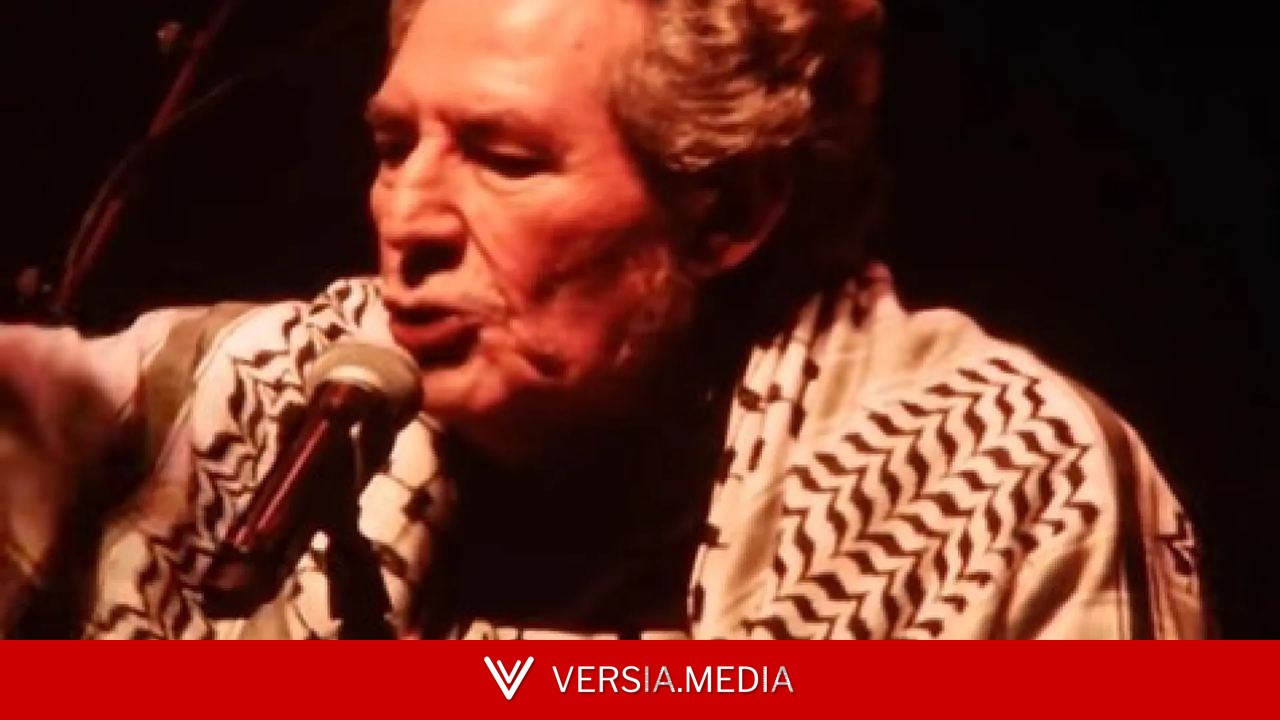 Miguel Ríos, increpado en un concierto tras ponerse un pañuelo palestino y hacer un alegato político: 
