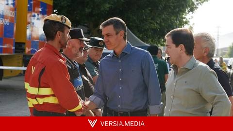 Sánchez anuncia la declaración de zona catastrófica de las áreas arrasadas por el fuego