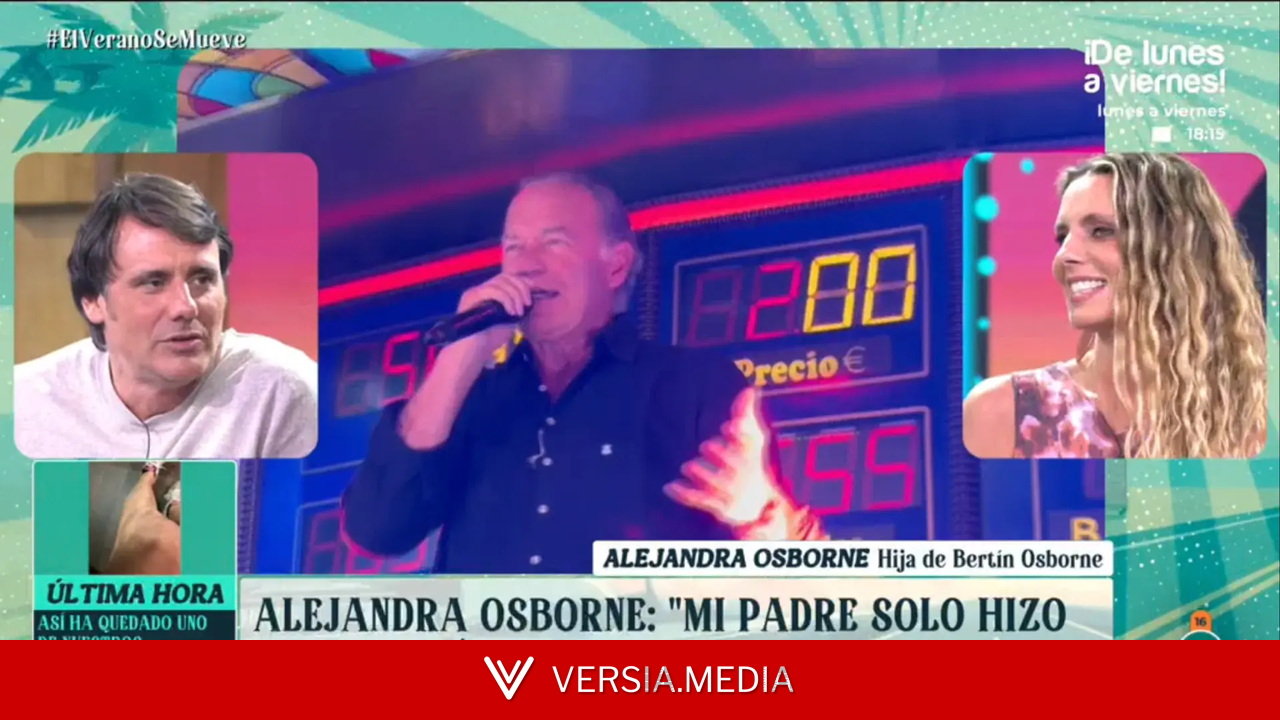 Bertín Osborne suelta un gallo durante una actuación y su hija Alejandra lo justifica: