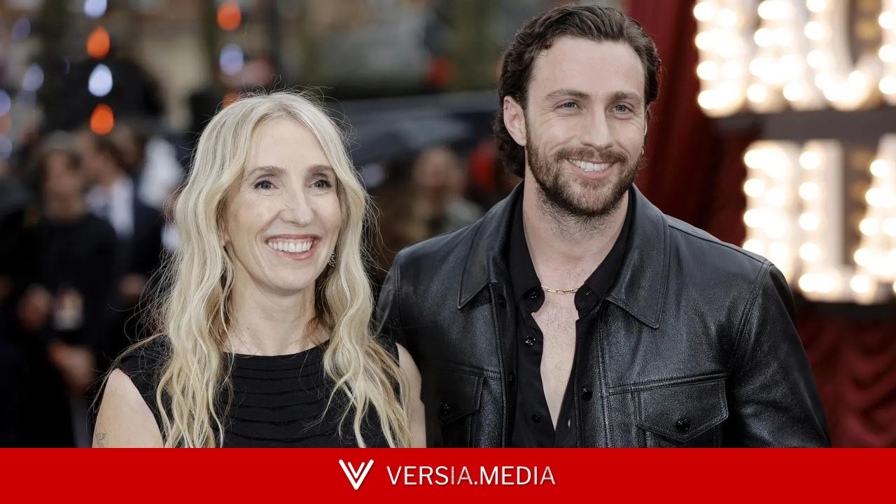 Aaron Taylor-Johnson y su mujer Sam presumen de amor con un apasionado beso en Wimbledon