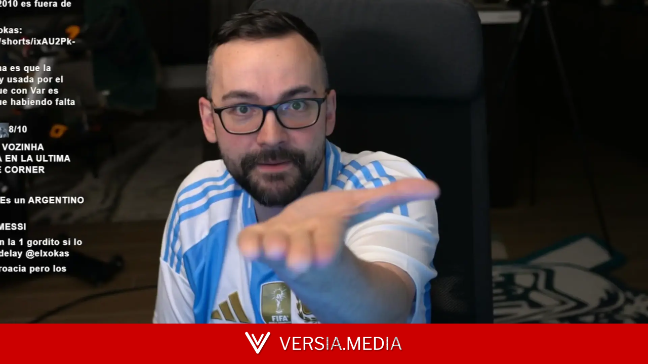 Indignación en Argentina con ElXokas tras su obsceno gesto con la camiseta de la selección durante el Mundial: 